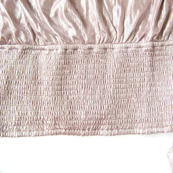 Anthropologie Shimmery Pink Top - Picture 4 of 8